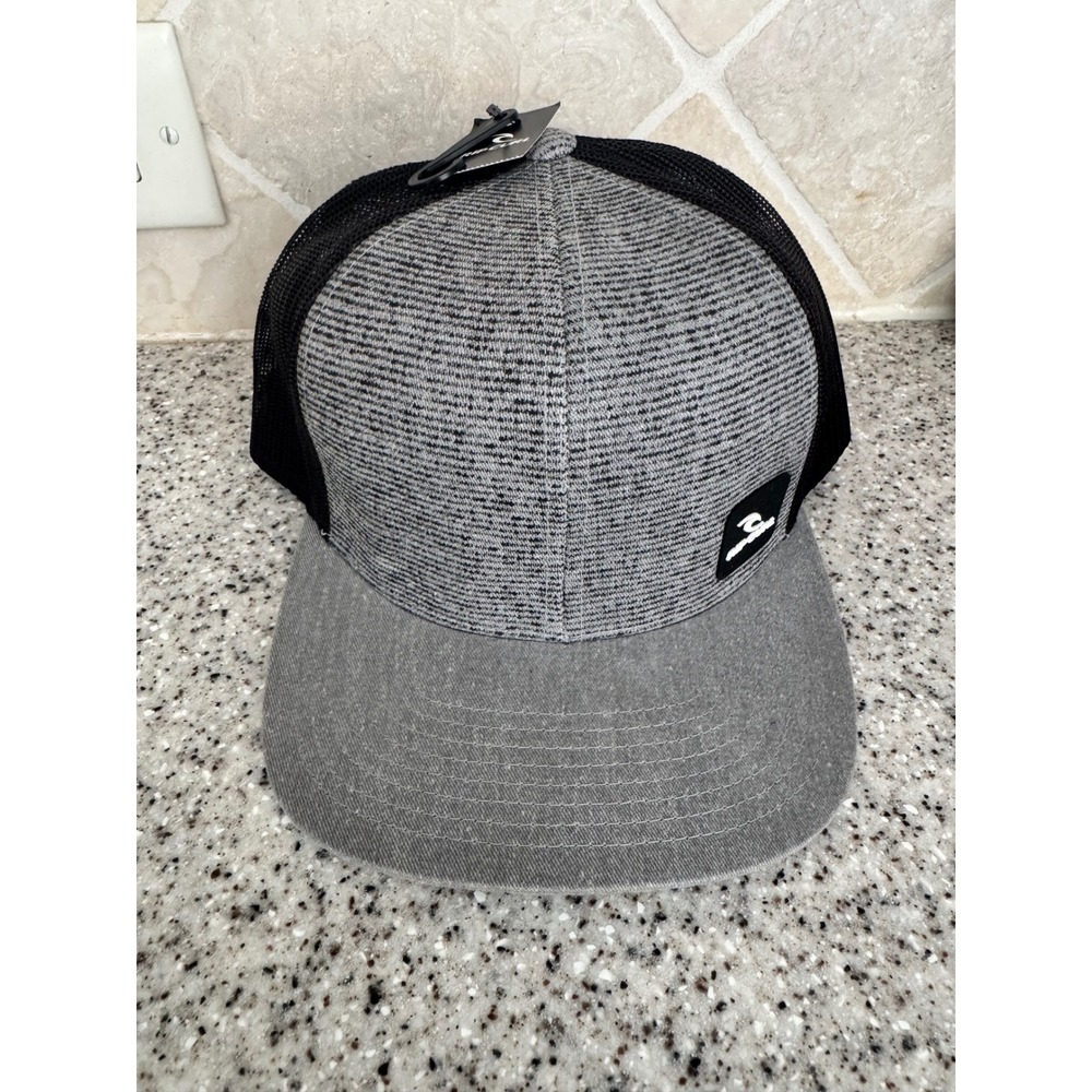 NWT Rip Curl Carbon Ultimate Trucker‎ Hat Gray Mesh Snapback Size 1SZ Mens